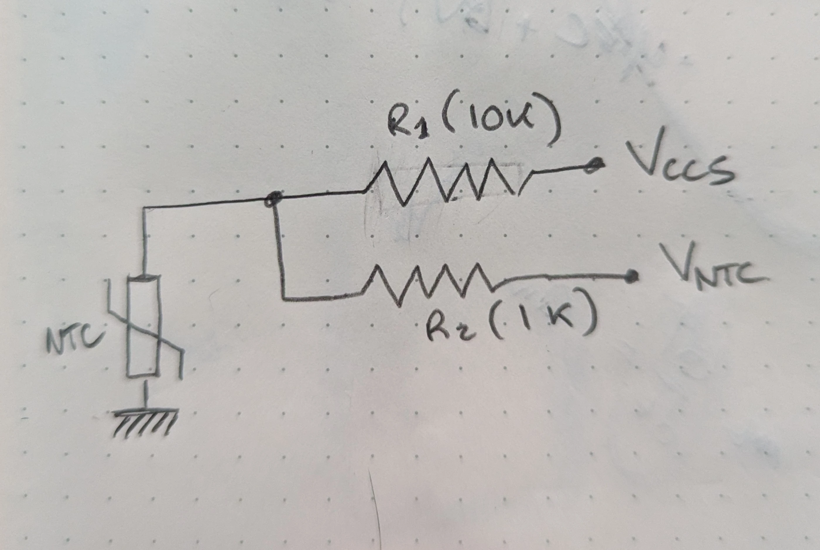 Schematics of the NTC pin